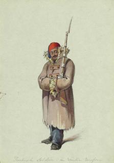 Count Amadeo Preziosi - A Turkish soldier, a dervish, and a Greek lemonade seller