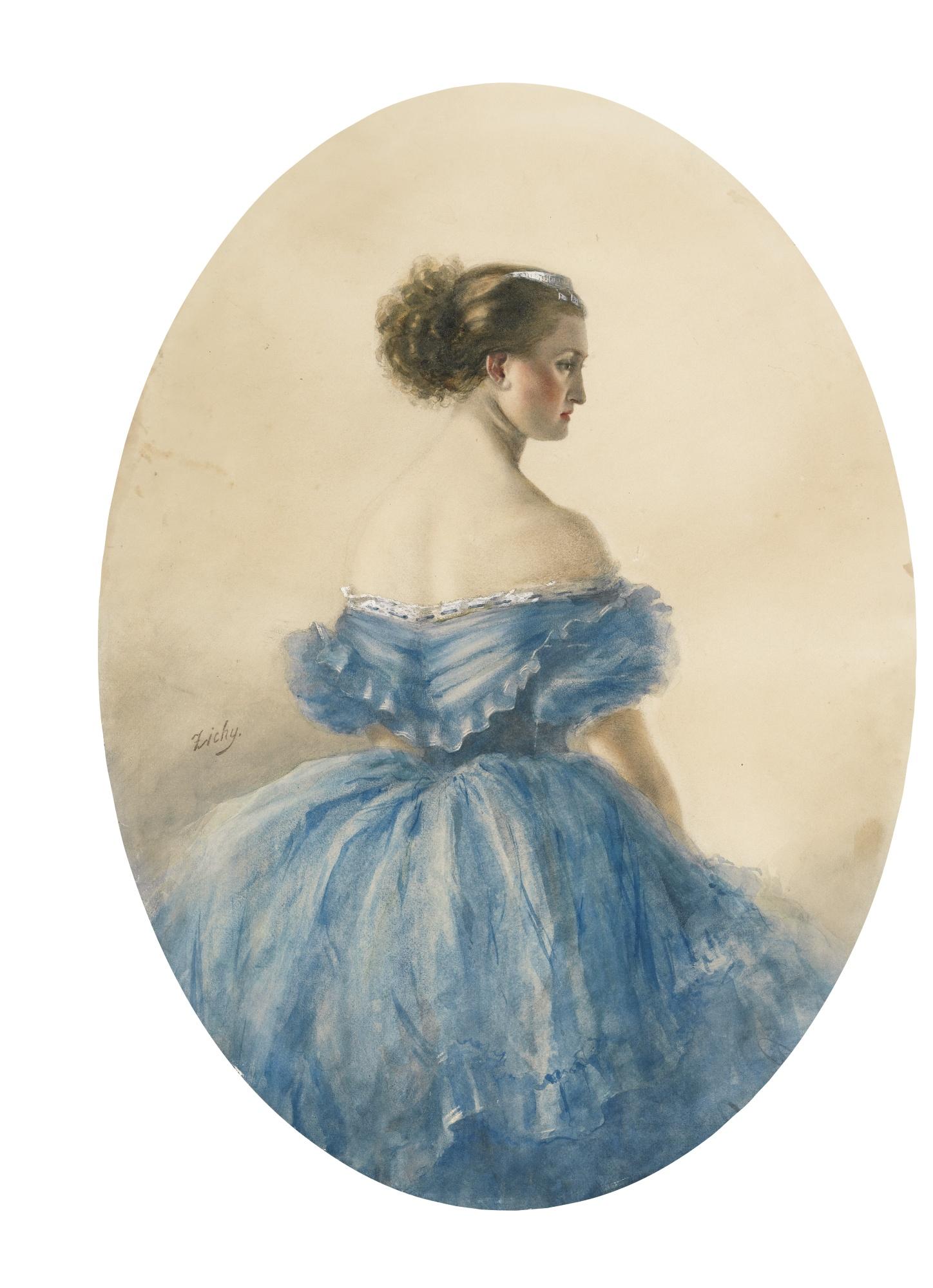 Count Mihaly Von Zichy - Portrait Of Princess Anna Wittgenstein