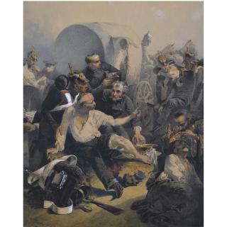 Count Mihaly Von Zichy - Scene From The Crimean War