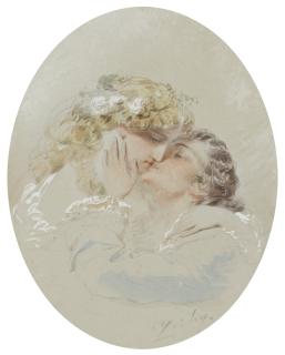 Count Mihaly Von Zichy - The Kiss