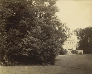 Count Olympe Aguado - Parc Et Château, Vers 1856Albumen Print, Flush-Mounted To Original Card. Mounted And Framed.
