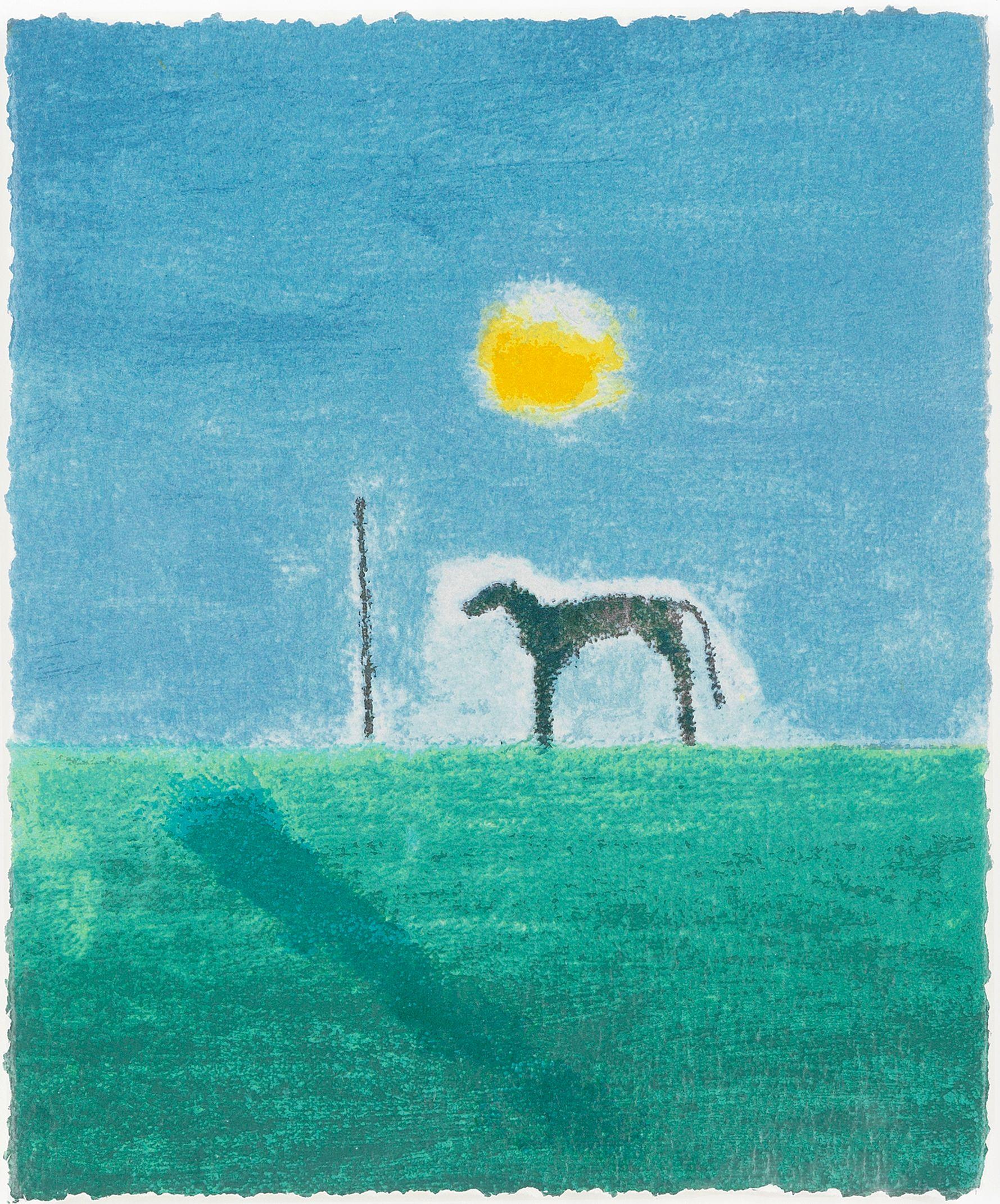 Craigie Aitchison C.B.E., R.S.A., R.A. - Bedlington Terrier