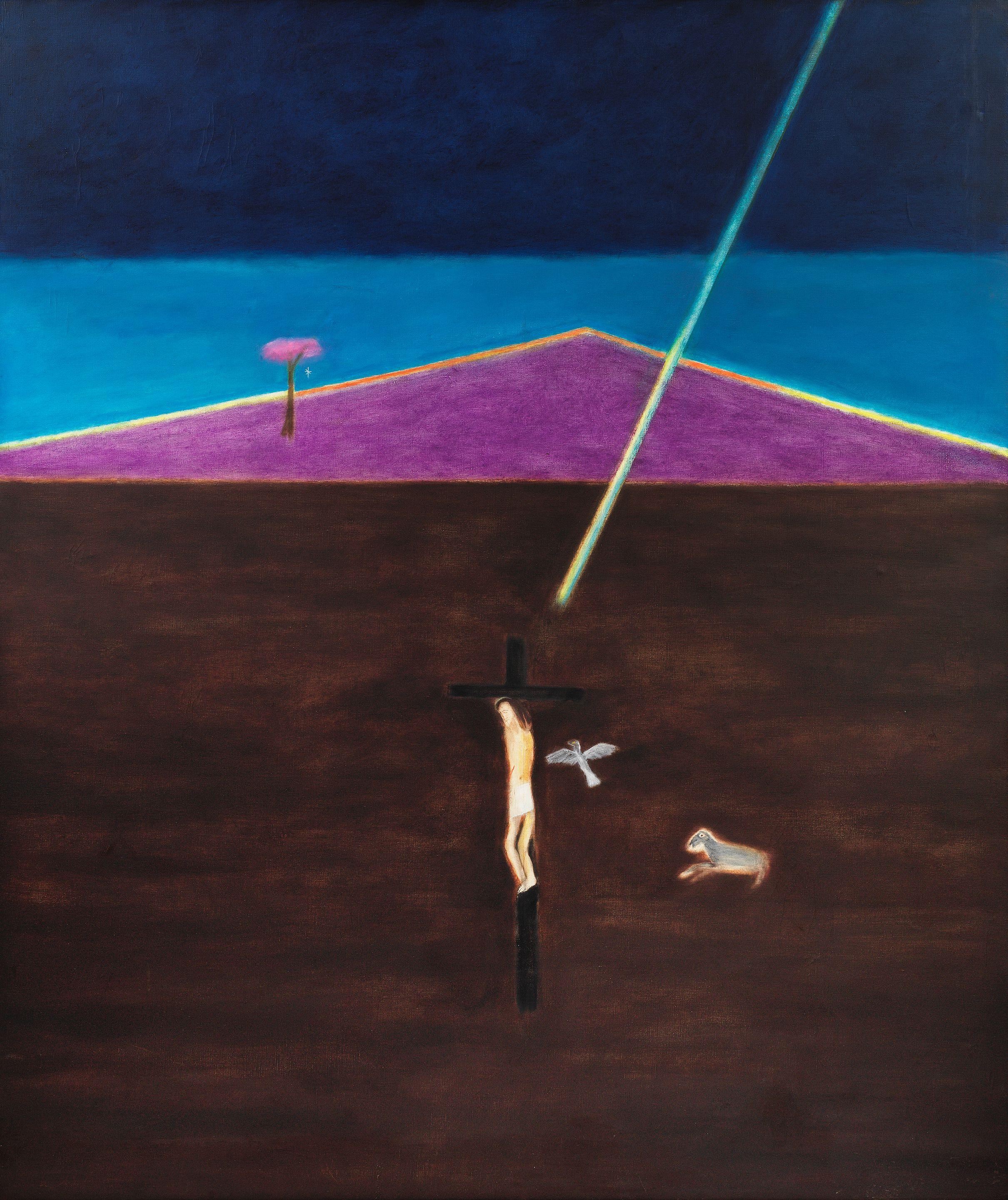 Craigie Aitchison C.B.E., R.S.A., R.A. - Crucifixion