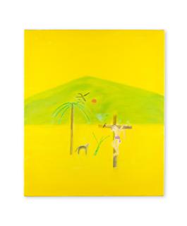 Craigie Aitchison C.B.E., R.S.A, R.A. - Indian Crucifixion