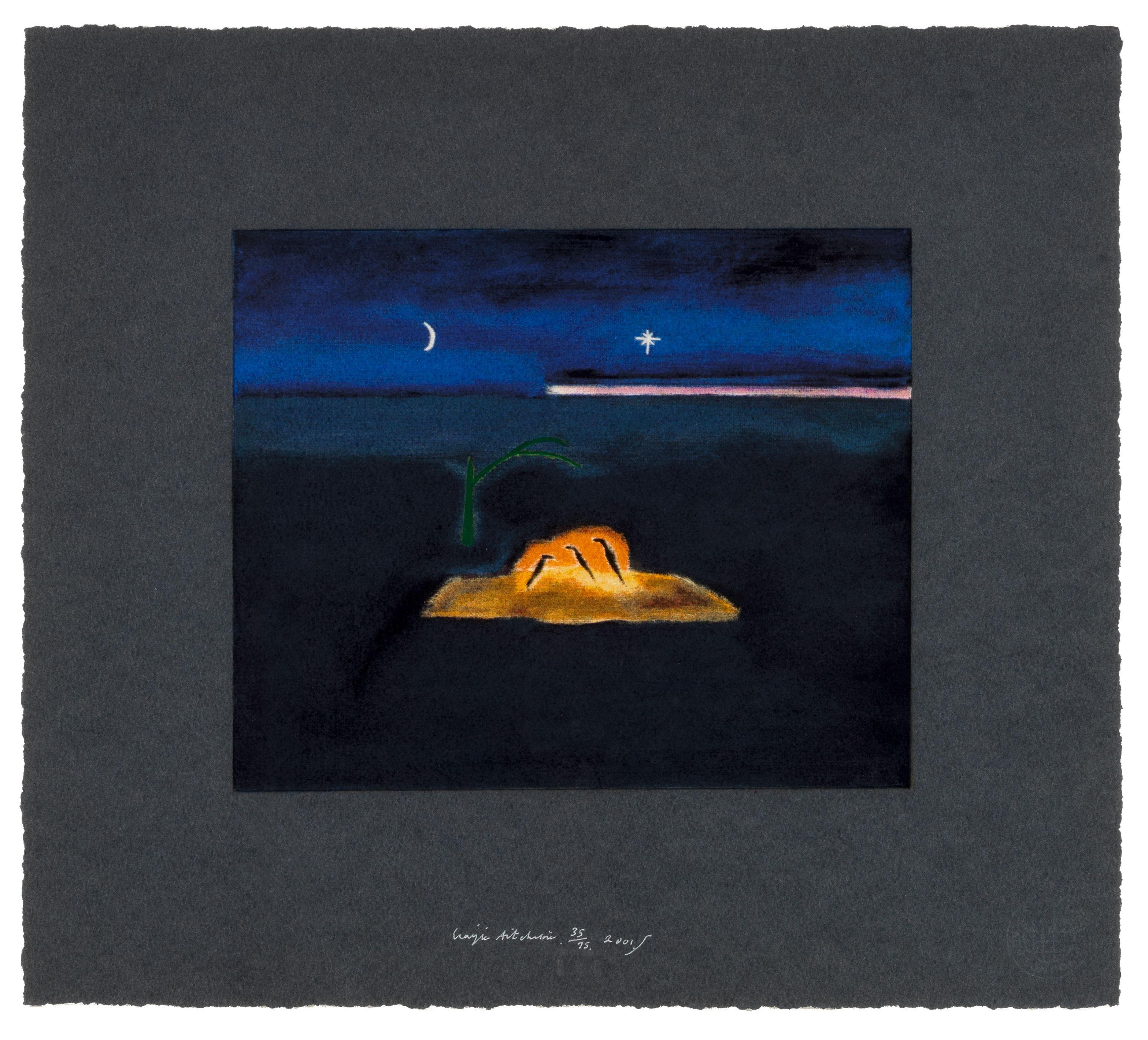 Craigie Aitchison C.B.E., R.S.A., R.A. - Indian Print II