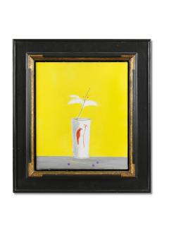 Craigie Aitchison C.B.E., R.S.A, R.A. - Lily in Parrot Glass