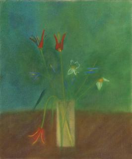 Craigie Aitchison, R.A. - Aladdin Tulips