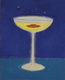 Craigie Aitchison, R.A. - Champagne glass