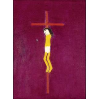 Craigie Aitchison, R.A. - Crucifixion