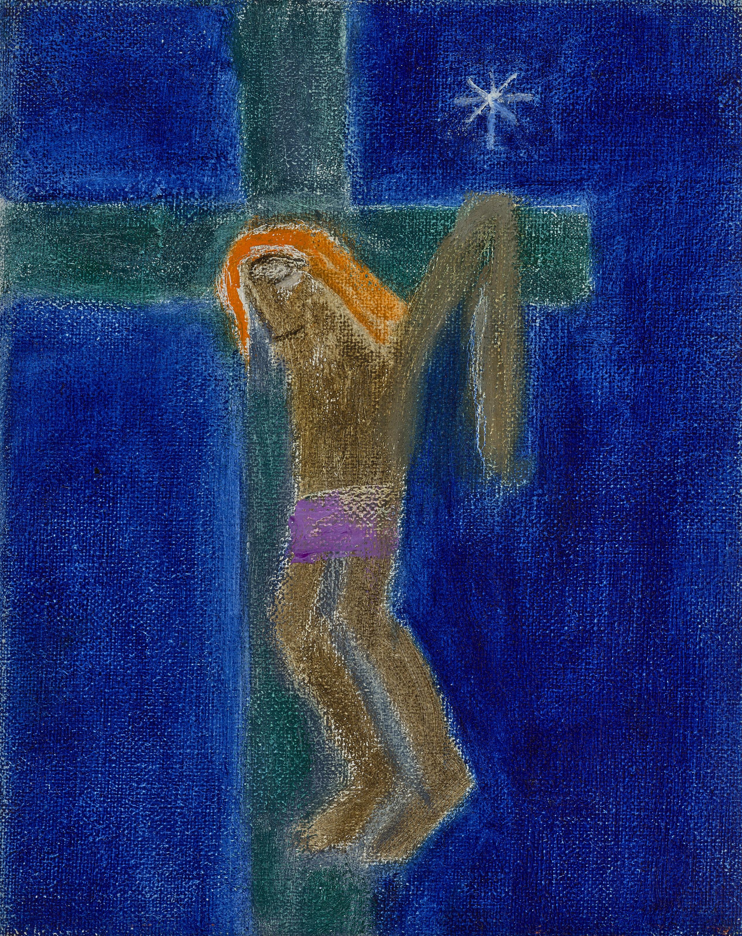 Craigie Aitchison, R.A. - Crucifixion