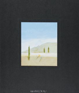 Craigie Aitchison, R.A. - Cypress Trees At Oppedette