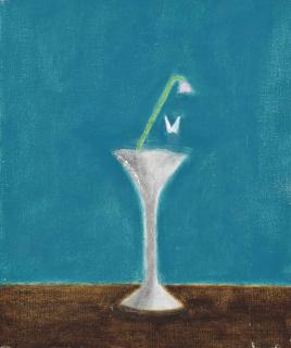 Craigie Aitchison, R.A. - Flower And Butterfly