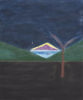 Craigie Aitchison, R.A. - Untitled (Holy Island)