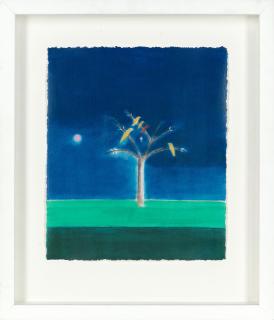 Craigie Aitchison - Canaries on a Tree