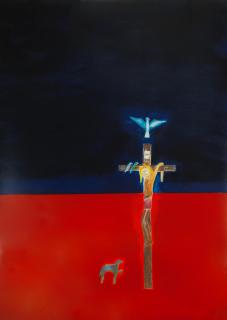 Craigie Aitchison - Crucifixion