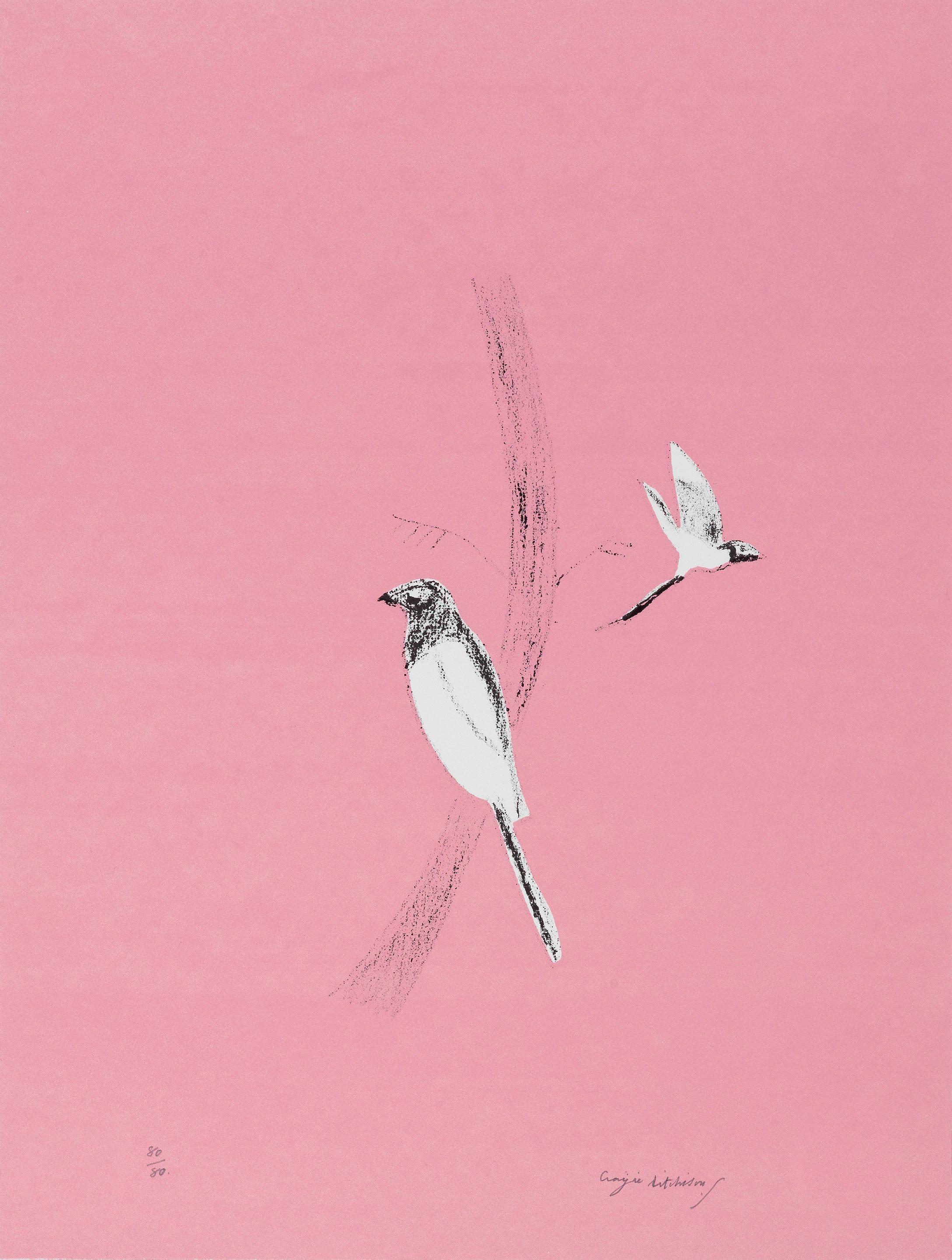 Craigie Aitchison - Magpie (Pica Pica), From Nine London Birds