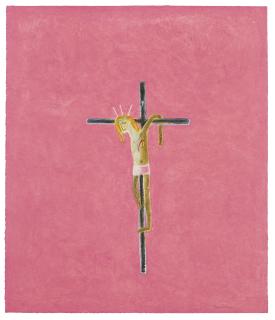 Craigie Aitchison - Pink Crucifixion