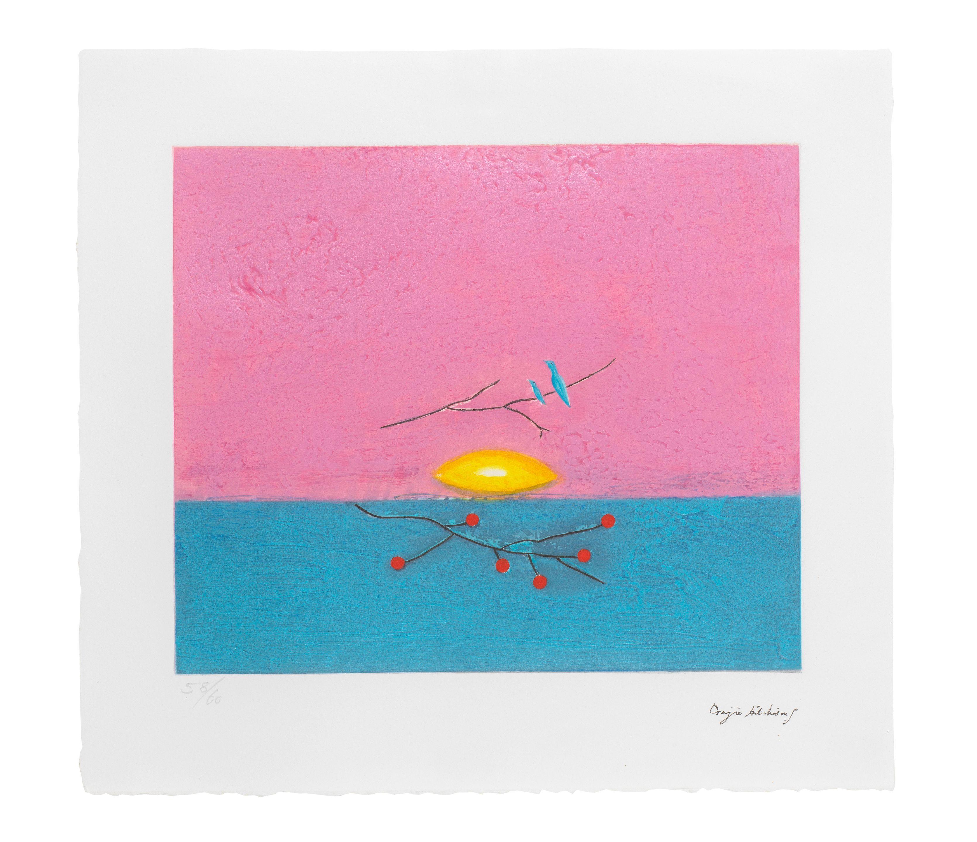 Craigie Aitchison - Still life with Birds and Berries, 2001