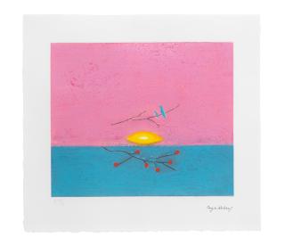 Craigie Aitchison - Still life with Birds and Berries, 2001