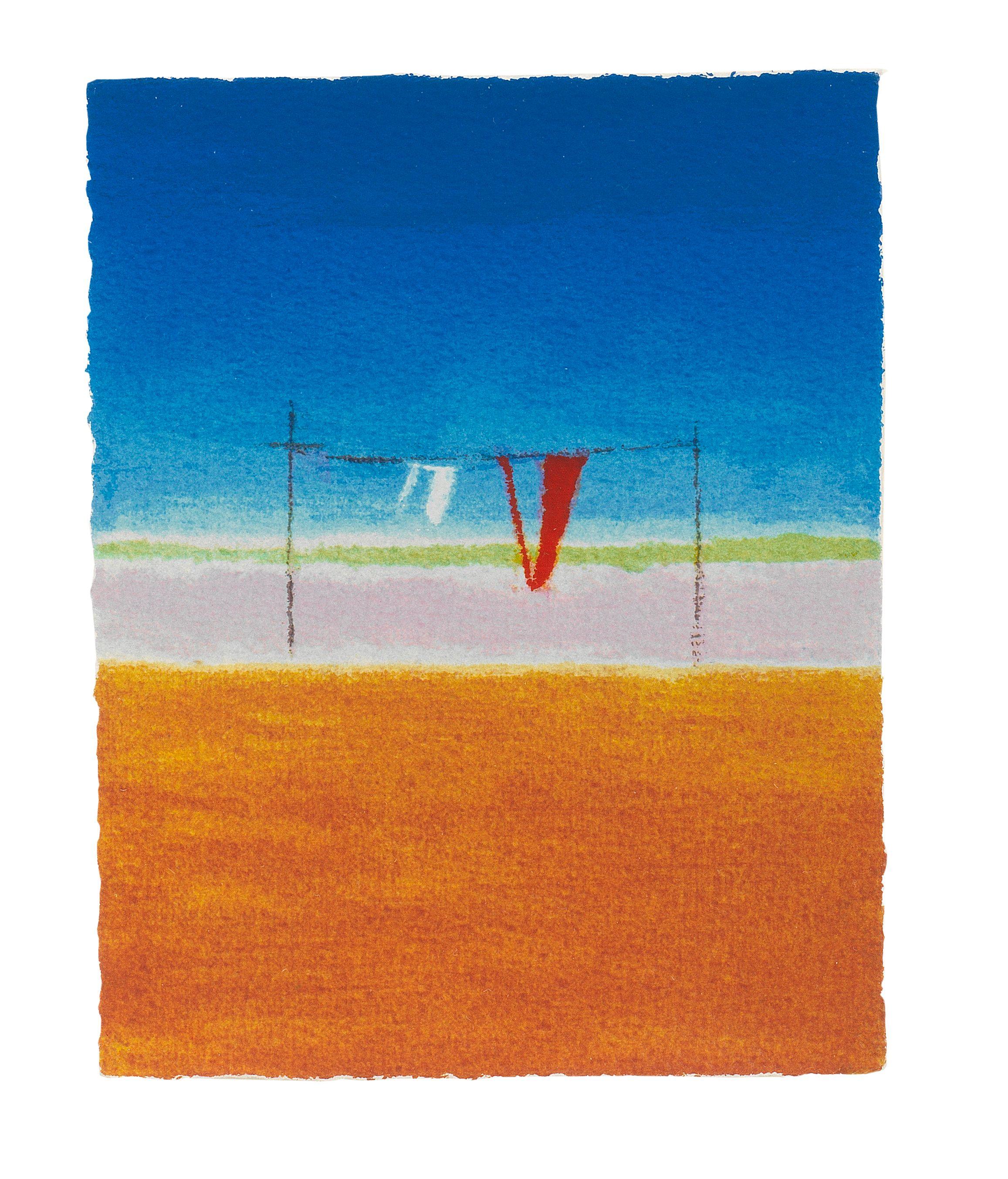 Craigie Aitchison - Washing Line Montecastelli, 2004