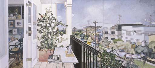 Cressida Campbell - From the Balcony (Triptych)