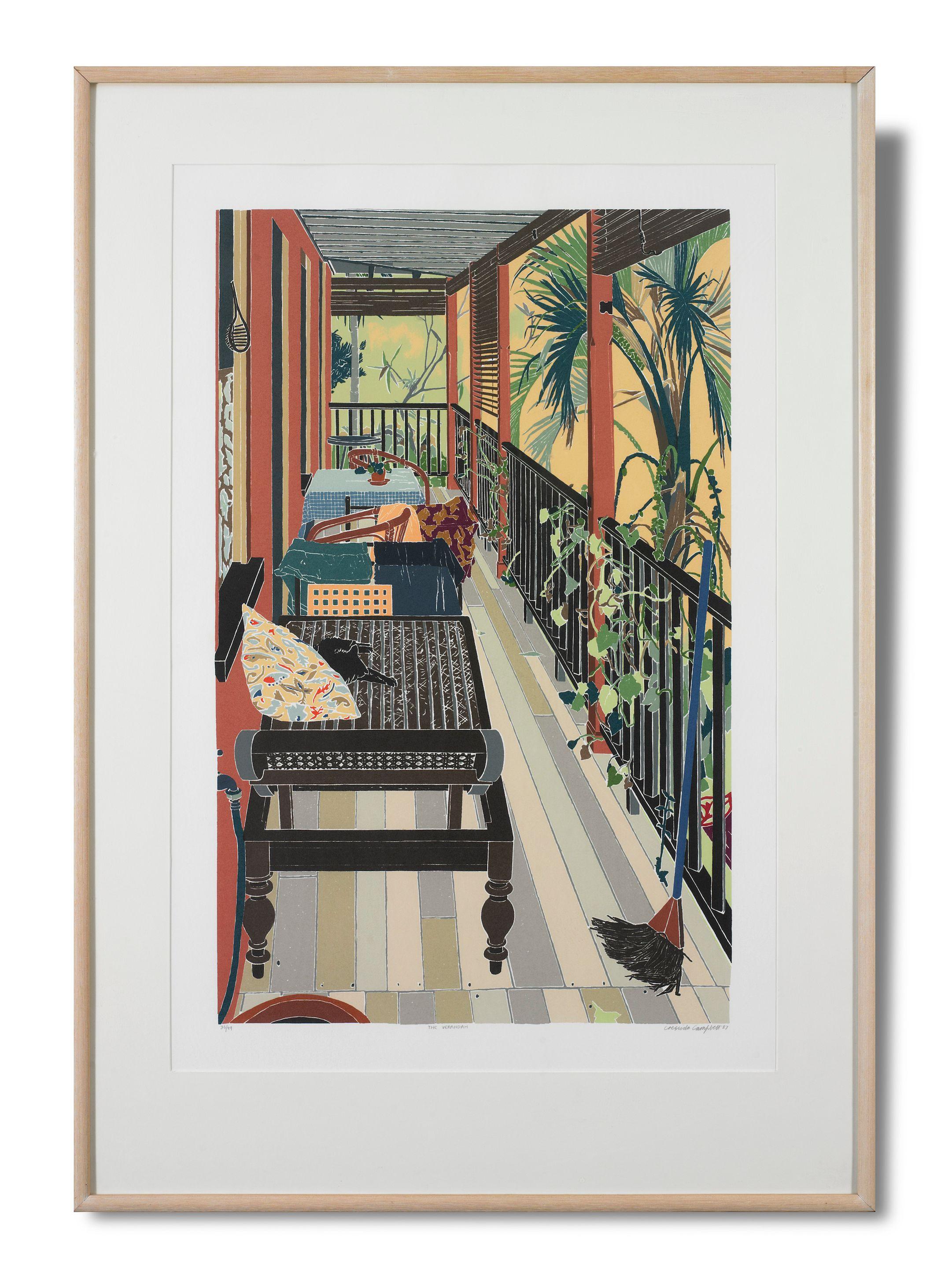 Cressida Campbell - The Verandah, 1987