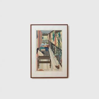 Cressida Campbell - The Verandah, 1987