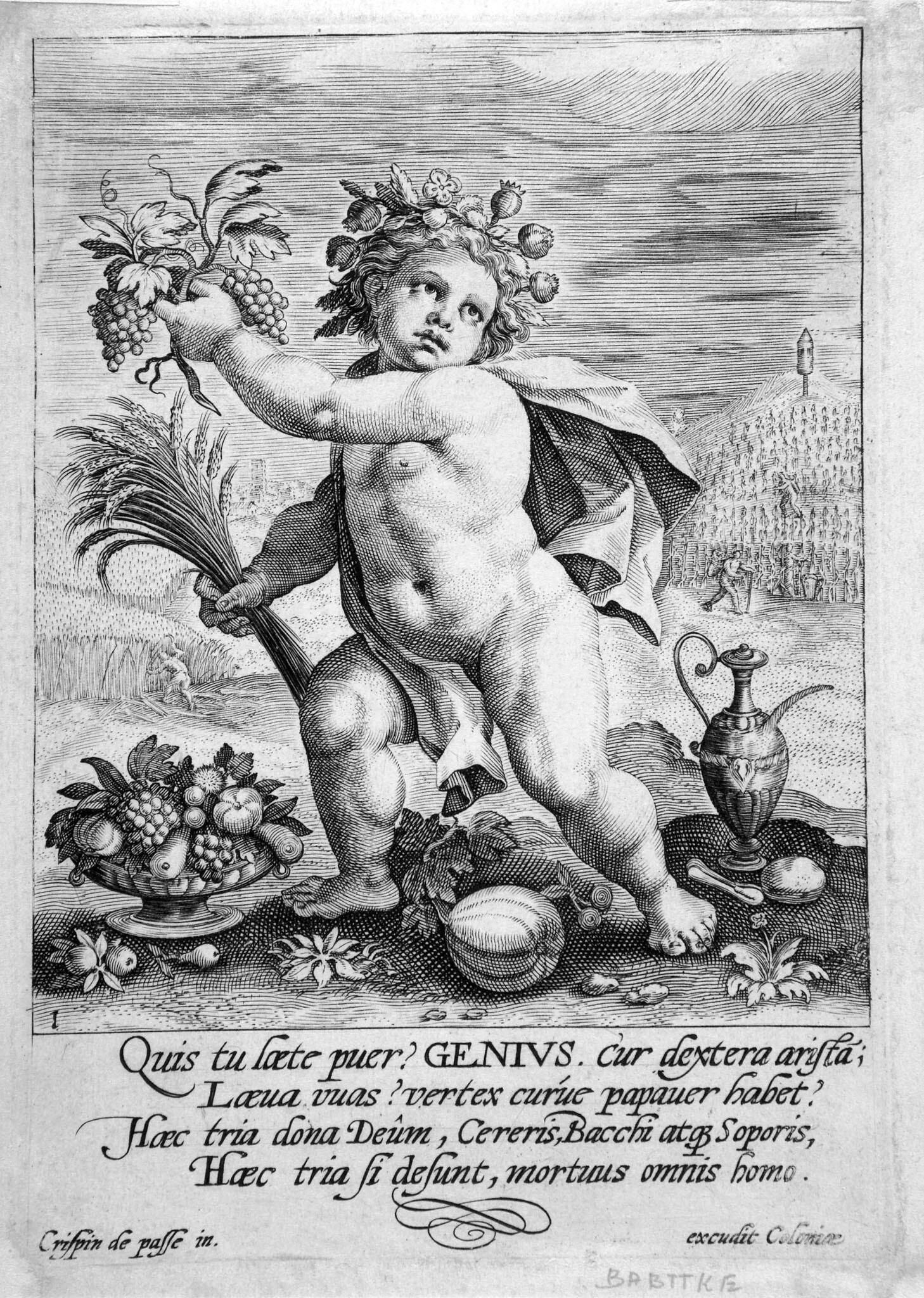 Crispijn de Passe de Oude - Bacchus.
