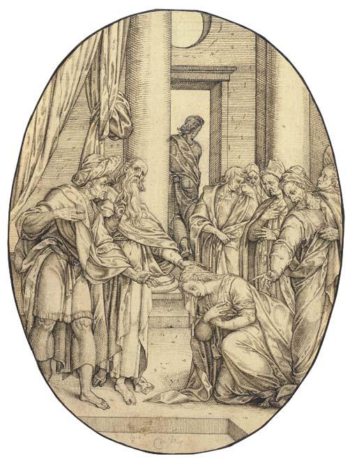 Crispijn de Passe II - Susanna before the judges