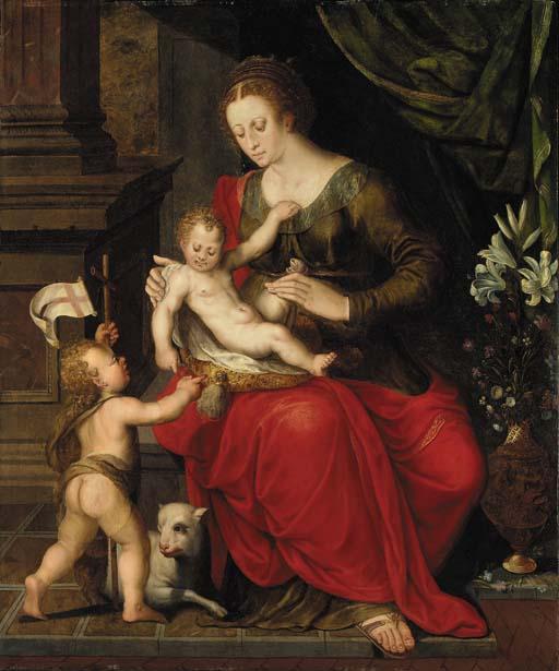 Crispin Van Den Broeck - The Virgin and Child with the Infant Saint John the Baptist