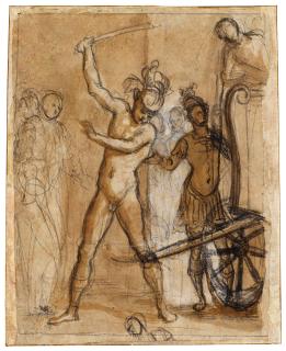 Cristofano Allori - Alexander The Great Cutting The Gordian Knot