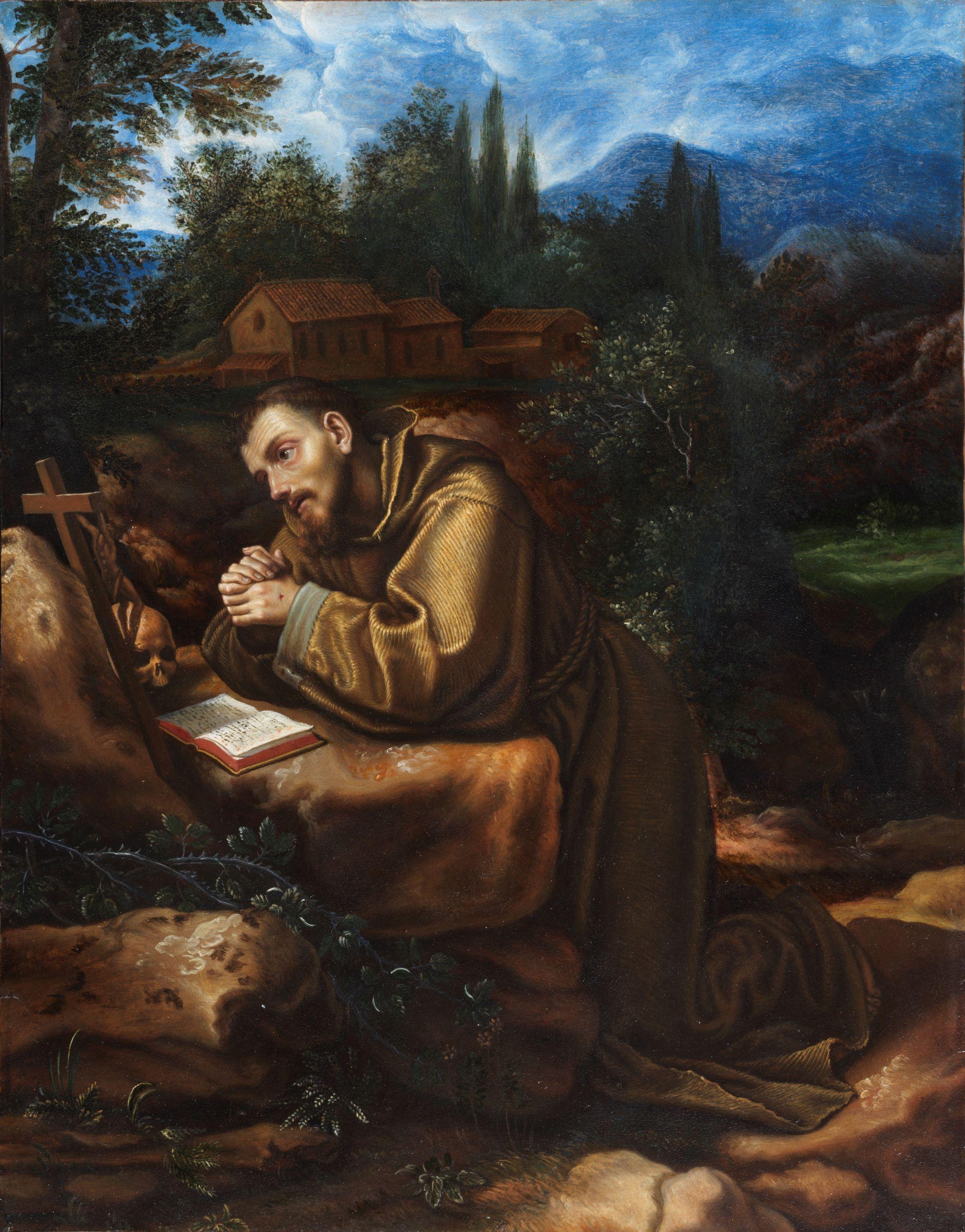 Cristofano Allori - Saint Francis of Assisi in prayer