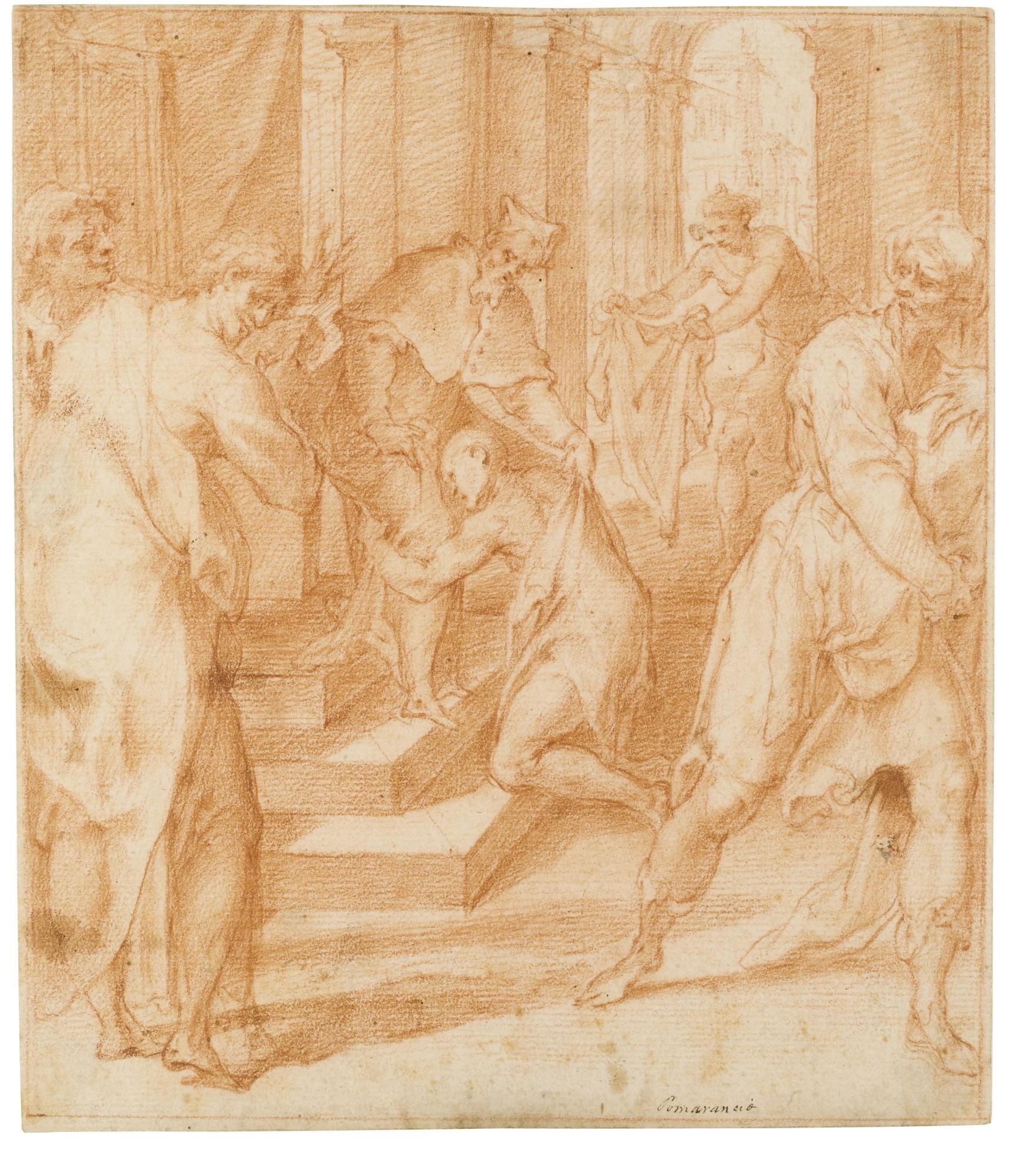 Cristofano Roncalli - St. Francis Giving Up His Wordly Attire