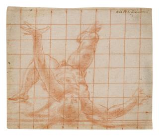 Cristofano Roncalli - Study For A Collapsing Male Figure