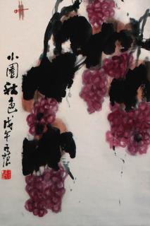 Cui Zifan - a scroll in ink and colour on paper