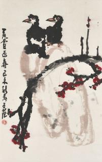 Cui Zifan - Birds and Plum Blossoms