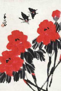 Cui Zifan - Butterfly And Peony