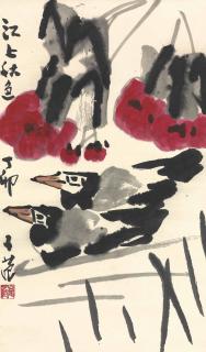 Cui Zifan - Ducks and Cotton Lily