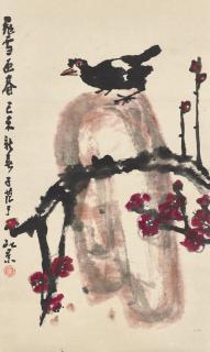 Cui Zifan - Myna and Plum Blossoms