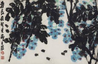 Cui Zifan - Wisteria and Bees