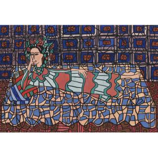 Cundo Bermúdez - Reclining Woman