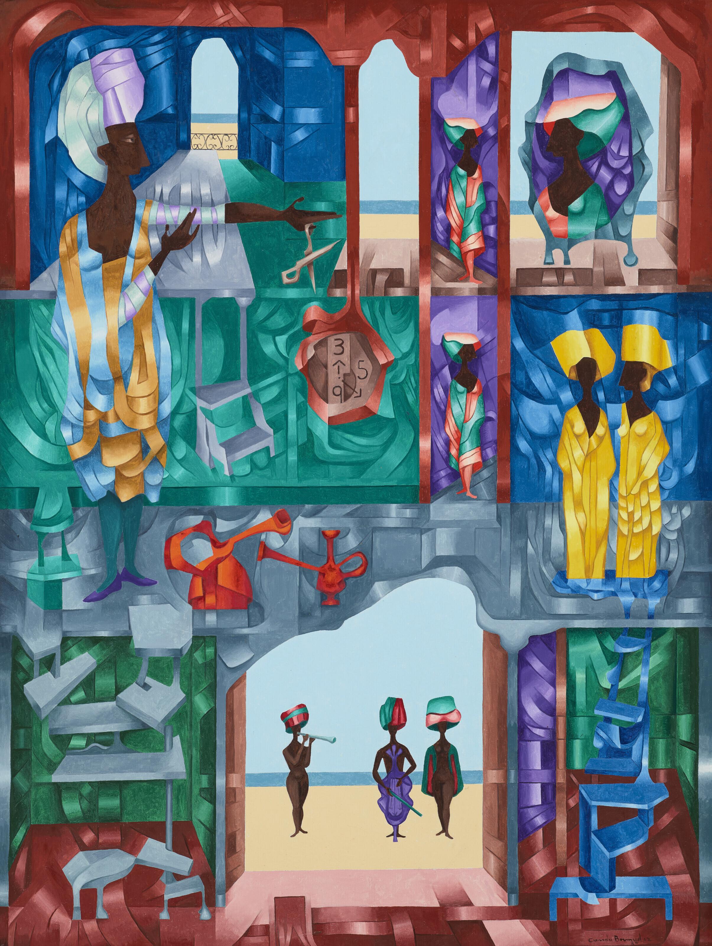 Cundo Bermúdez - Ventanas de Holguín (also known as Turban Display)