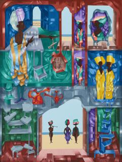 Cundo Bermúdez - Ventanas de Holguín (also known as Turban Display)