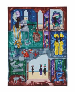 Cundo Bermúdez - Ventanas de Holguín (also known as Turban Display)