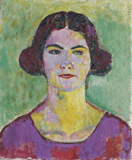 Cuno Amiet - Bildnis Greti Amiet, 1921