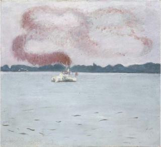 Cuno Amiet - Dampfschiff Auf Thunersee, 1931