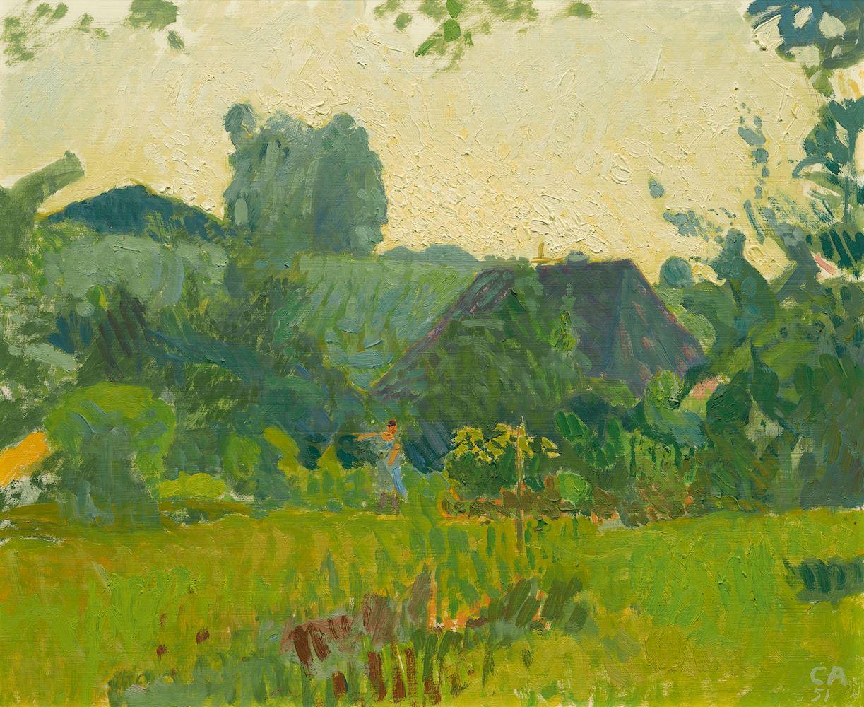 Cuno Amiet - Das alte Haus. 1951.