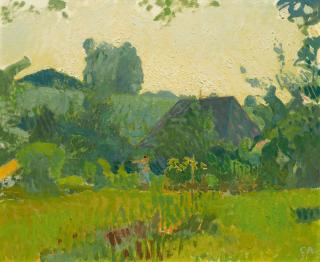 Cuno Amiet - Das alte Haus. 1951.