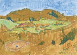 Cuno Amiet - Hügellandschaft, 1923