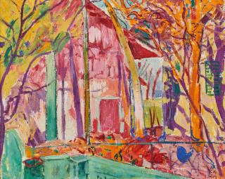 Cuno Amiet - Hühnerhof auf der Oschwand, 1921